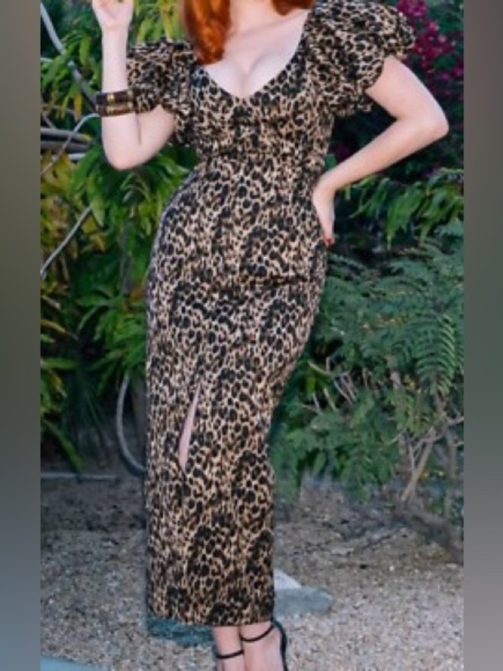 Wild Winona Puff Sleeve pencil dress